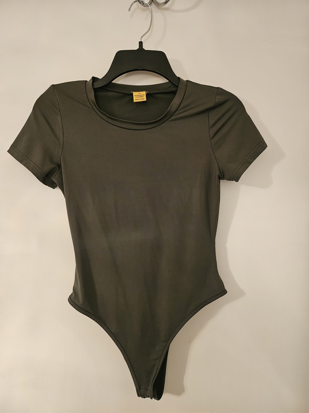 Daisy Olive Short-Sleeve One-Piece Bodysuit